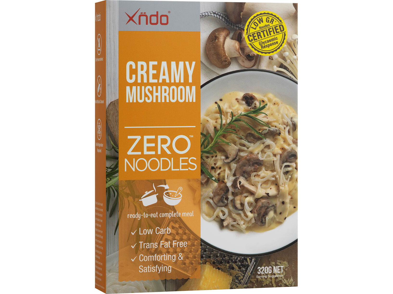 Creamy Mushroom ZERO™ Noodles XNDO Food for Health